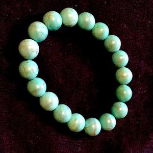 Marbled beaded bracelet